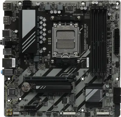 Материнская плата Gigabyte B650M D3HP AX Socket AM5 AMD B650 4xDDR5 mATX AC`97 8ch(7.1) 2.5Gg RAID+HDMI+DP