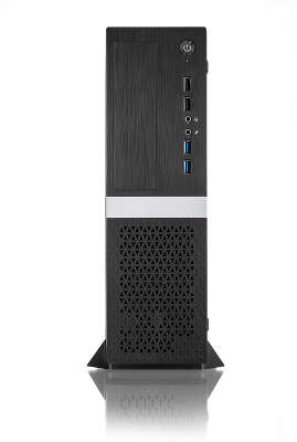 Корпус с блоком питания 300Вт./ Case Foxline mATX Desktop 300W FL-211 mATX case, black, w/PSU TFX 300W, w/2xUSB2.0+2xUSB3.0, w/pwr cord, w/ 8cm FAN