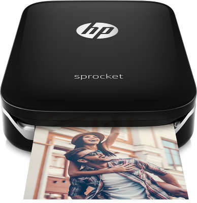 Фотопринтер моментальной печати HP Sprocket Photo Printer [Z3Z92A], черный
