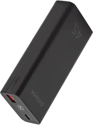 Мобильный аккумулятор Digma DGPF10E 10000mAh QC3.0/PD3.0 45W 4.5A USB-A/USB-C черный (DGPF10E45ABK)
