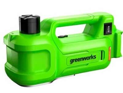 Greenworks G24JACK Гидравлический автомобильный домкрат, 24v, без АКБ и ЗУ (аккумуляторный) в сумке [3401407]
