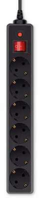 BURO Сетевой фильтр, 6 розеток, 1.8 метров (600SH-1.8-B) black (992264)