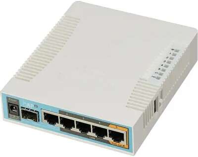 MikroTik RB962UiGS-5HacT2HnT Беспроводной маршрутизатор, hAP ac 2.4+5ГГц, 802.11a/b/g/n/ac, 5x Ethernet 1G, 1x SFP