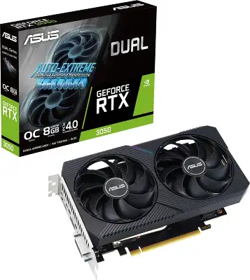 Видеокарта ASUS NVIDIA nVidia GeForce RTX 3050 OC Edition 8Gb DDR6 PCI-E HDMI, 3DP