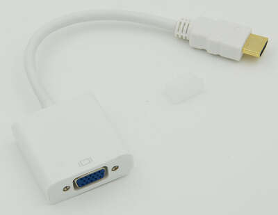 Переходник HDMI (m) VGA (f) 0.1м белый