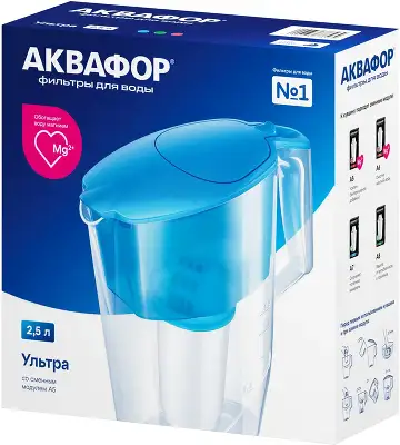 Кувшин Аквафор Ультра синий 2.5л.