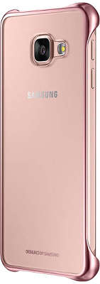 Чехол-накладка Samsung для Samsung Galaxy A3 Clear Cover A310, розовый/прозрачный (EF-QA310CZEGRU)