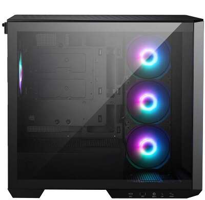 Корпус MiniTower MSI MAG Pano M100R PZ (MATX, USB 3.2 Gen 1, USB Type-C, 4x120mm ARGB Fan, TG) (306-7G24R25-HH9)
