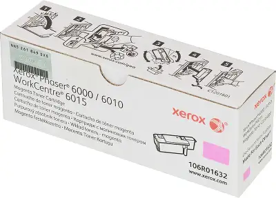 Картридж лазерный Xerox 106R01632 пурпурный (1000стр.) для Xerox Ph 6000/6010N/WC 6015