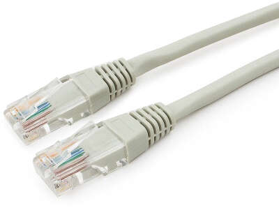 Патч-корд CABLEXPERT LSZH медный UTP кат.5e, 1м, литой, многожильный (серый) (PP30-1M)