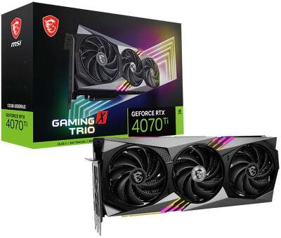 Видеокарта MSI RTX4070Ti GAMING X TRIO 12GB GDDR6X 192bit 3xDP HDMI 3FAN RTL (027298)