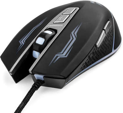 Мышь игровая Гарнизон GM-730G, "Астерион", код "Survarium", USB, чип Х3, черн., софт тач, 2400 DPI