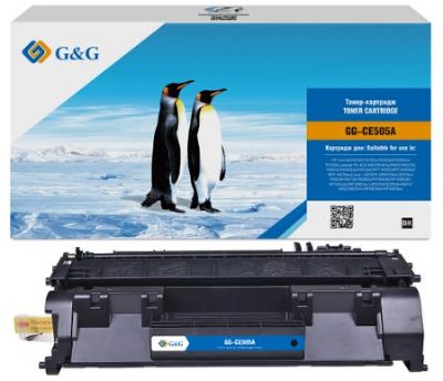 Картридж Cartridge G&G 05A для HP LJ P2035/P2055/M401/M425; Canon LBP6300/6310/6650/6670 2 300 стр. аналог CE505A гарантия 36 мес.