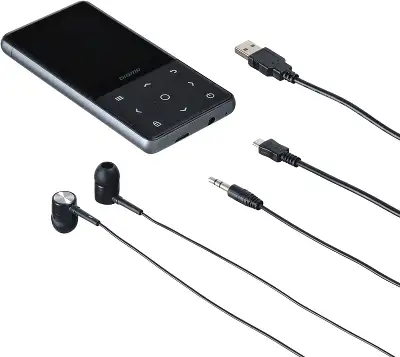 Плеер Hi-Fi Flash Digma Y4 BT 16Gb черный/2.4"/FM/microSDHC
