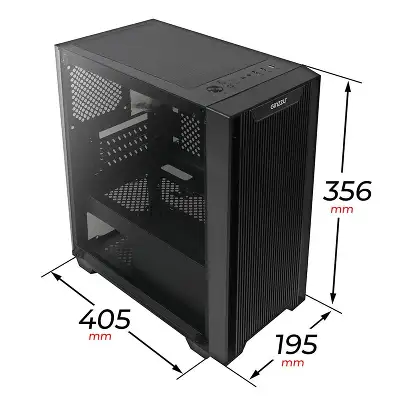 Корпус Ginzzu CL550 mATX, без БП