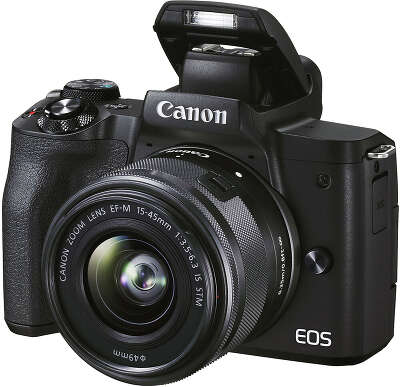 Цифровая фотокамера Canon EOS-M50 Mark II Black Kit (EF-M 15-45 мм f/3.5-6.3 IS STM)