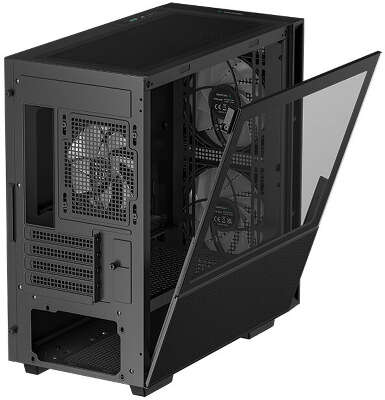Корпус MiniTower Deepcool CH360 black (mATX, без БП, ARGB, USB Type-A+USB Type-C) (R-CH360-BKAPE3-G-1)