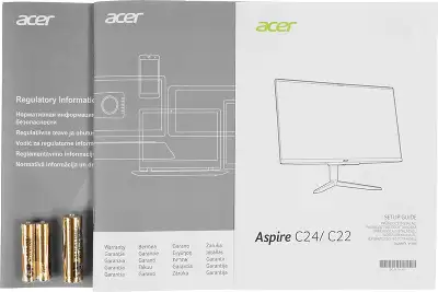 Моноблок Acer Aspire C24-1610 23.8" FHD i3-N305 1.8 ГГц/8/256 SSD/WF/BT/Cam/Kb+Mouse/W11,черный
