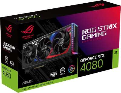 Видеокарта ASUS NVIDIA nVidia GeForce RTX 4080 ROG STRIX 16Gb DDR6X PCI-E 2HDMI, 3DP