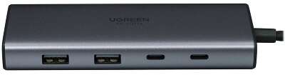 Конвертер UGREEN CM498 (45379) 7-in-1 4K@60Hz USB-C to 2*USB-A 3.2+2*USB-C 3.2+2*HDMI+PD Port Converter