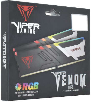 Набор памяти DDR5 DIMM 2x16Gb DDR7200 Patriot Memory Viper Venom RGB (PVVR532G720C34K)