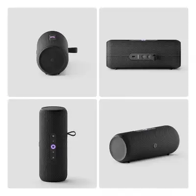 Умная колонка Yandex Стрит Алиса черный 30W 2.0 BT/Wi-Fi 10м 3300mAh (YNDX-00030BLK)