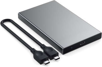 Внешний корпус для HDD/SDD 2.5" Satechi Aluminum USB-C External HDD Enclosure, Space Grey [ST-TCDEM]