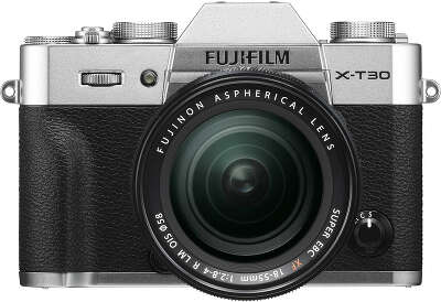 Цифровая фотокамера Fujifilm X-T30 Silver kit (XF 18-55 f/2.8-4 R LM OIS)