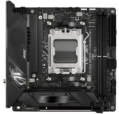 Материнская плата ASUS ROG STRIX B650E-I GAMING WIFII, AM5, B650, 2*DDR5, 2*SATA, 2*M.2, 4*USB 3.2, 2*USB 2.0, Type-C, 1*PCIx16, HDMI, mITX; 90MB1BI0-M0EAY0