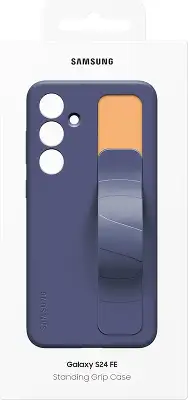 Чехол (клип-кейс) Samsung для Samsung Galaxy S24 FE Standing Grip Case S24FE темно-синий (EF-GS721CNEGRU)