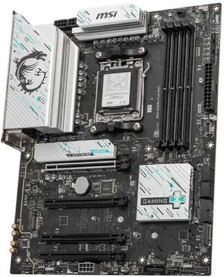 Материнская плата MSI B850 GAMING PLUS WIFI B850, AM5, 4*DDR5, 4*PCIEx16, 3*M.2, 3*TypeC, 1*USB3.2Gen2, 5*USB3.2Gen1, 8*USB2.0, 4*SATA3.0, 5G, DP, ATX, RTL
