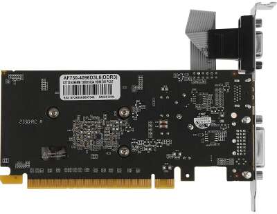 Видеокарта AFOX GT730 4GB GDDR3 128bit VGA/DVI/HDMI LP 1 FAN (AF730-4096D3L6)  RTL
