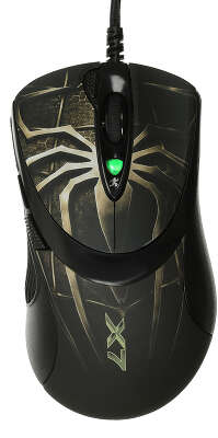 Мышь A4Tech Oscar Editor XL-747H коричневый/рисунок лазерная 3600dpi USB2.0 6but (XL-747H (BROWN SPIDER))