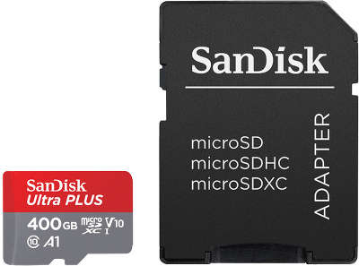 Карта памяти 400 Гб Micro SDXC SanDisk Ultra Class 10 UHS-I A1 Android [SDSQUAR-400G-GN6MA]