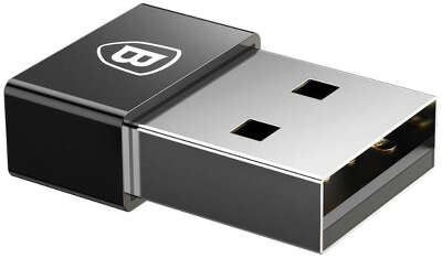 Адаптер Baseus USB-A Male to USB-C Female Adapter, Black [CATJQ-A01]