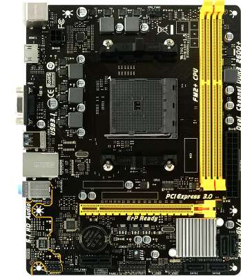 Материнская плата mATX LGAFM2+ Biostar A68MHE