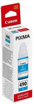 Контейнер с чернилами CANON GI-490 C голубой, 70 мл (0664C001)