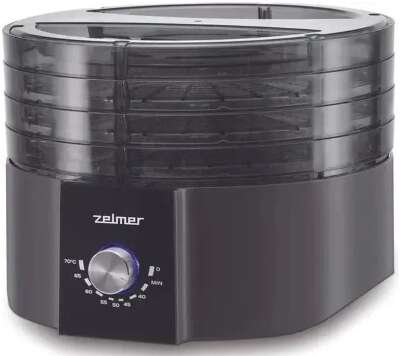 Сушилка для овощей и фруктов ZFD1004 BLACK ZELMER