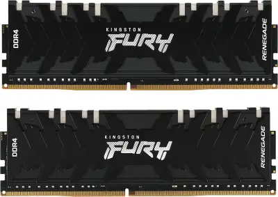 Память DDR4 2x8GB 4600МГц Kingston KF446C19RBAK2/16 Fury Renegade RGB RTL Gaming PC4-36800 CL19 DIMM 288-pin 1.5В kit dual rank с радиатором Ret