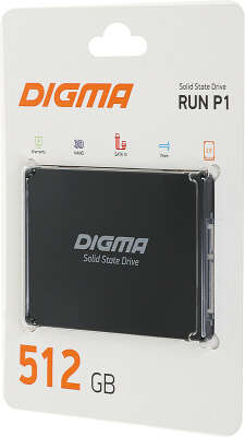 Накопитель SSD Digma SATA-III 512GB DGSR2512GP13T Run P1 2.5"