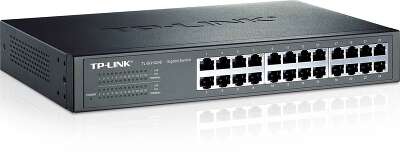 TP-Link TL-SG1024D 24-портовый гигабитный коммутатор, стальной корпус высотой 1U, монтируется в 13-дюймовую стойку