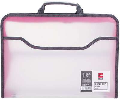 Папка-портфель Deli E38129 1 отдел. A4 полипропилен 0.65мм ассорти