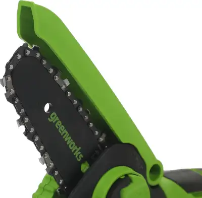 Цепная пила Greenworks G24MCS10 аккум. 200Вт дл.шины:4"(10cm) (2008207)