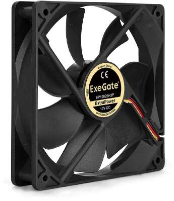 Exegate EX283387RUS Вентилятор ExeGate ExtraPower EP12025H3P, 120x120x25 мм, гидродинамический, 3pin, 1800RPM, 27dBA