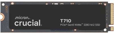Твердотельный накопитель SSD Crucial T710 2TB PCIe Gen5 NVMe® 2280 M.2 SSD CT2000T710SSD8