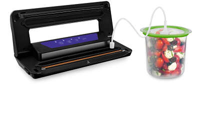 Вакуумный упаковщик Kitfort КТ-1528-1 110Вт 0.55Бар шир.пак.:28см черный/фиолетовый