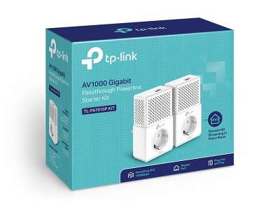 Сетевой адаптер HomePlug AV TP-Link TL-PA7010PKIT Ethernet