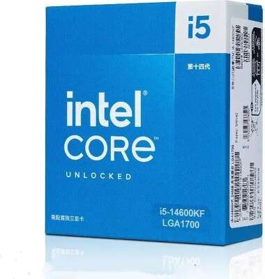Процессор CPU Intel Core i5-14600KF (3.5GHz/24MB/14 cores) LGA1700 OEM, TDP 125W, max 192Gb DDR4-3200 DDR5-5600, CM8071504821014SRN42, 1 year
