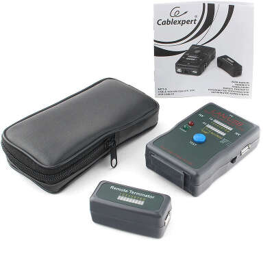 Тестер LAN Cablexpert NCT-2, 100/1000 Base-TX,  для UTP, STP, RJ-11, USB-кабеля
