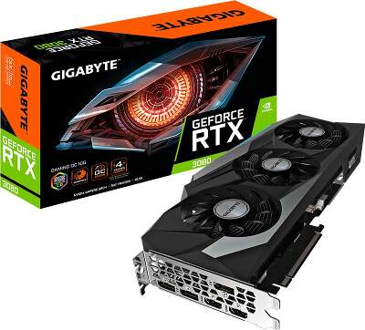 Видеокарта GIGABYTE NVIDIA nVidia GeForce RTX 3080 GAMING OC 10G 10Gb GDDR6X PCI-E 2HDMI, 3DP